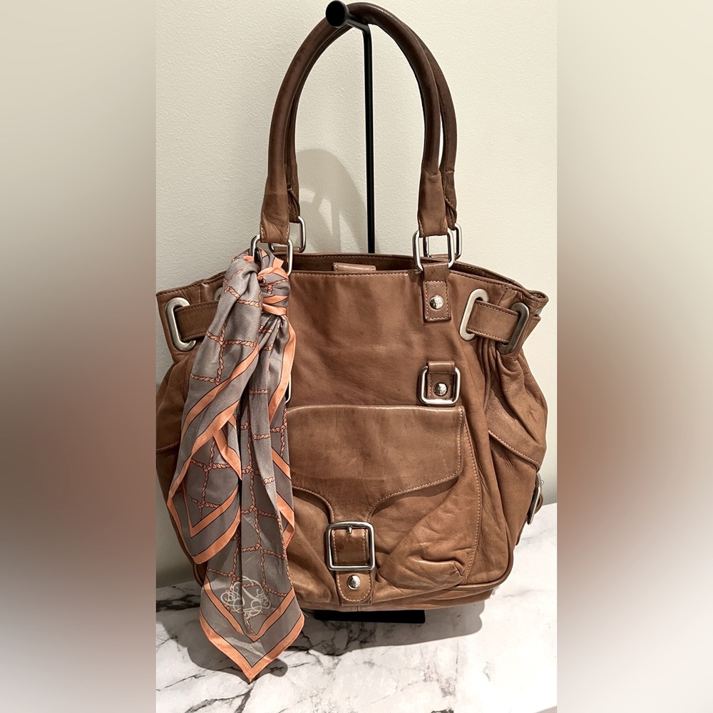 Vintage Rebecca Minkoff Genuine Leather Market Tote Bag